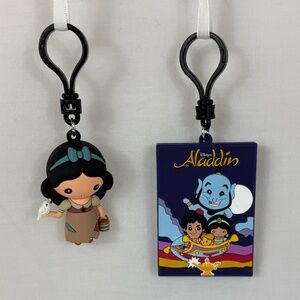 Disney Mystery 3D Figural Bag Clips Series 37 Snow White and Aladdin Set of 2